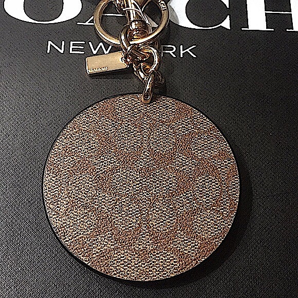 COACH BAD GIRLS CLUB BAG CHARM SIGNATURE CANVAS - Picture 3 of 12